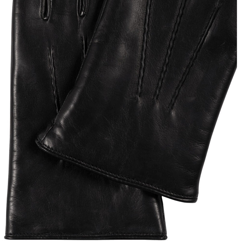 Touchscreen Leather Gloves Men Black with Wool Lining – Luxury Leather Gloves – Handmade in Italy – Fratelli Orsini® - 3