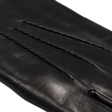 Touchscreen Leather Gloves Men Black with Wool Lining – Luxury Leather Gloves – Handmade in Italy – Fratelli Orsini® - 4