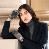 Driving Gloves Classic Women Grey - Made in Italy – Luxury Leather Gloves – Handmade in Italy – Fratelli Orsini® - 4