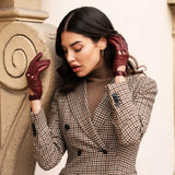 Driving Gloves Classic Women Cordovan - Made in Italy – Luxury Leather Gloves – Handmade in Italy – Fratelli Orsini® - 5
