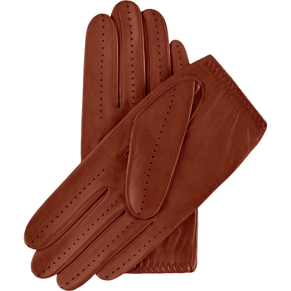 Driving Gloves Classic Women Cognac - Made in Italy – Luxury Leather Gloves – Handmade in Italy – Fratelli Orsini® - 2