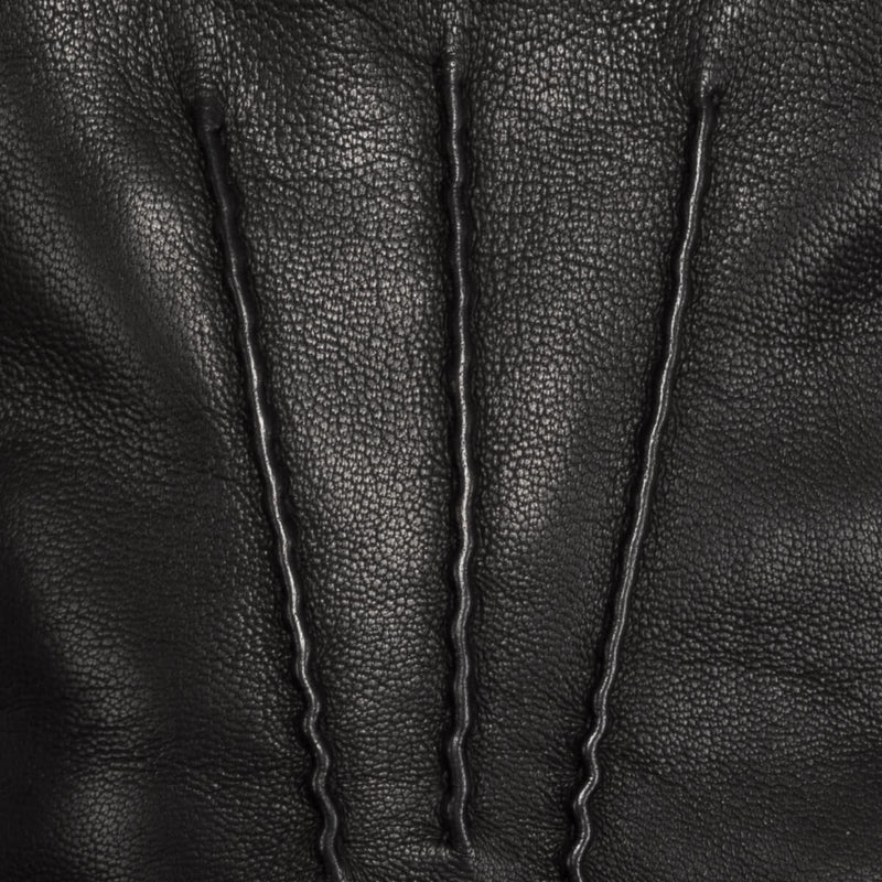 Touchscreen Leather Gloves Black Men - Made in Italy – Luxury Leather Gloves – Handmade in Italy – Fratelli Orsini® - 5