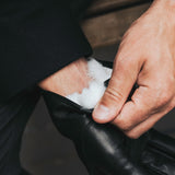 Leather Gloves Black - White Fur - Handmade in Italy – Luxury Leather Gloves – Handmade in Italy – Fratelli Orsini® - 6