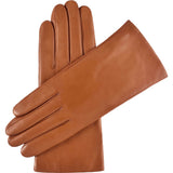 Cognac Leather Gloves with Touchscreen - Handmade in Italy – Luxury Leather Gloves – Handmade in Italy – Fratelli Orsini® - 1
