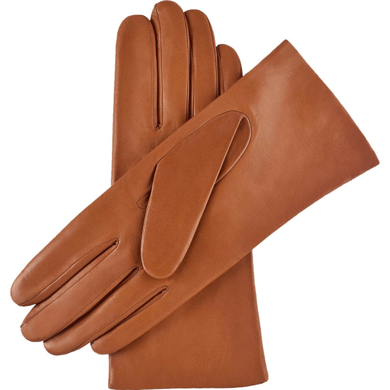 Cognac Leather Gloves with Touchscreen - Handmade in Italy – Luxury Leather Gloves – Handmade in Italy – Fratelli Orsini® - 2