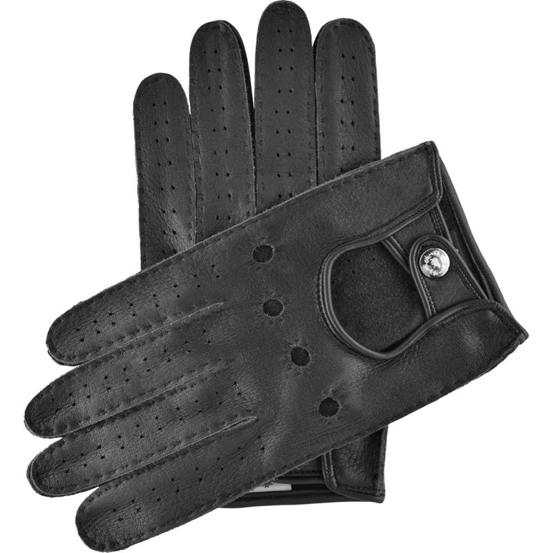 Men's Driving Gloves Deerskin Black - Made in Italy – Luxury Leather Gloves – Handmade in Italy – Fratelli Orsini® - 1