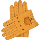 Men's Driving Gloves Deerskin Yellow - Made in Italy – Luxury Leather Gloves – Handmade in Italy – Fratelli Orsini® - 1