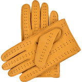 Men's Driving Gloves Deerskin Yellow - Made in Italy – Luxury Leather Gloves – Handmade in Italy – Fratelli Orsini® - 2