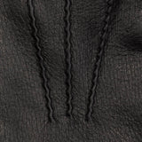 Deerskin Leather Gloves Men Black - Handmade in Italy – Luxury Leather Gloves – Handmade in Italy – Fratelli Orsini® - 5