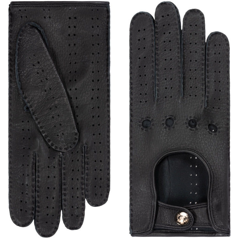 Maria (black) - American deerskin leather driving gloves