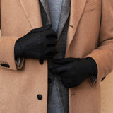 Peccary Leather Gloves - 100% Cashmere - Handmade in Italy – Luxury Leather Gloves – Handmade in Italy – Fratelli Orsini® - 8