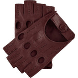 Women's Driving Gloves Cordovan Fingerless - Made in Italy – Luxury Leather Gloves – Handmade in Italy – Fratelli Orsini® - 1