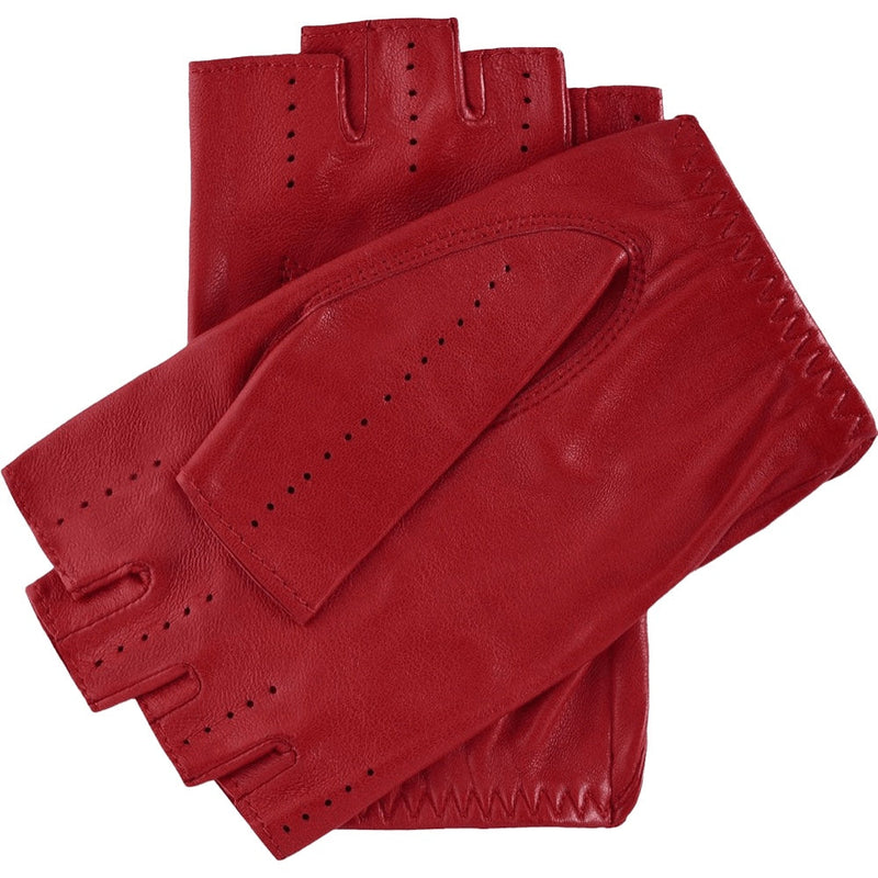 Women's Driving Gloves Red  Fingerless - Made in Italy – Luxury Leather Gloves – Handmade in Italy – Fratelli Orsini® - 2