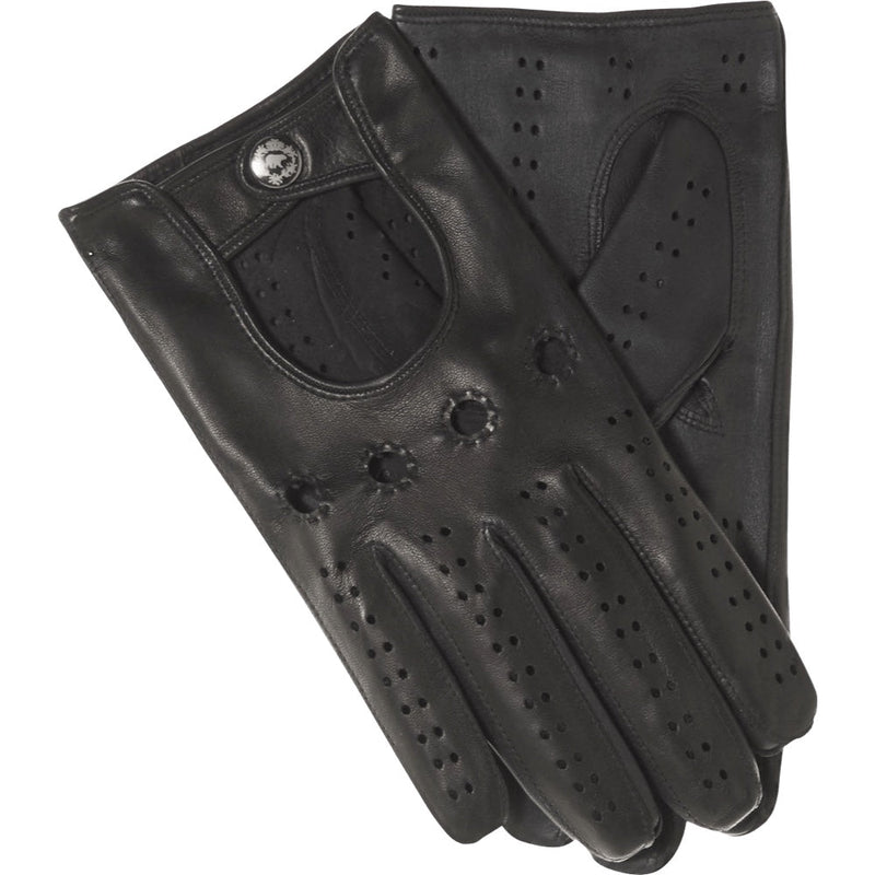 Black Driving Gloves Men Touchscreen - Made in Italy – Luxury Leather Gloves – Handmade in Italy – Fratelli Orsini® - 1