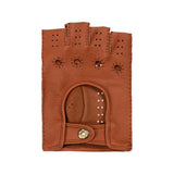 Fingerless Driving Gloves Men Deerskin Brown – Luxury Leather Gloves – Handmade in Italy – Fratelli Orsini® - 2